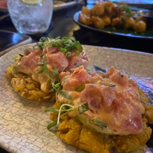 tostones de atun