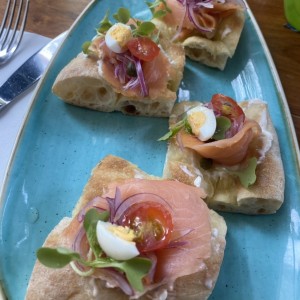 Brunch - Smoke Salmon Focaccia