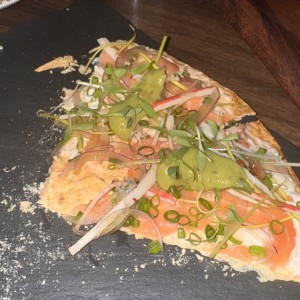 Pizzeta de salmón 