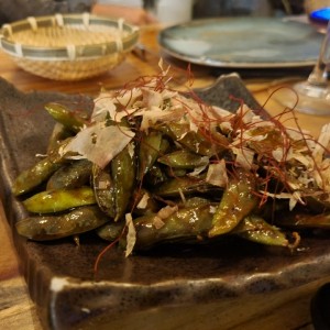 Glazed and Spicy Edamame