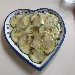 Carpaccio de zucchini