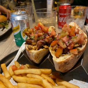 Shawarma en pan pita