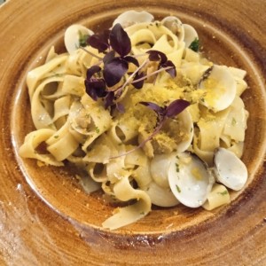 Fetuccini Vongole e Bottarga