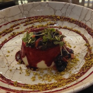 Panacotta de frutos rojos