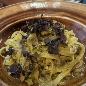 Fetuccini Vongole e Bottarga