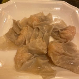 Wanton de Camarones al Vapor