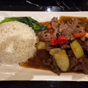 Carne Rebanados Salteados en Salsa de Frijoles Negros