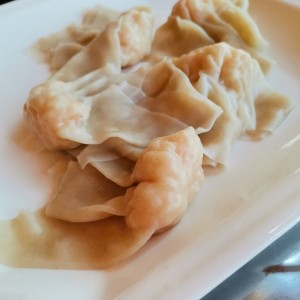 Wanton de Camarones al Vapor