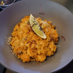 rissotto de camarones y chorizo 