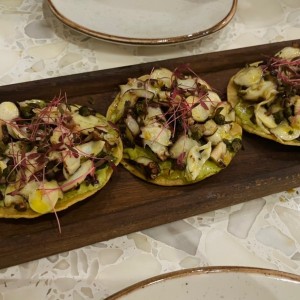 Tostadas de pulpo