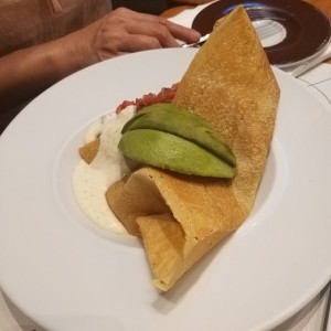 crepe de carne mexicano