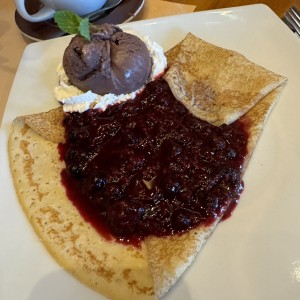 Crepes frutos del bosque