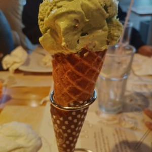 helado de pistacho (como)