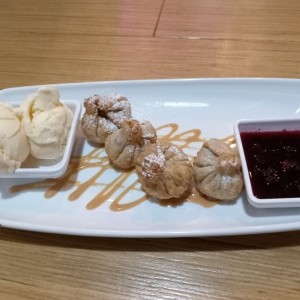 Wonton de dulce de leche