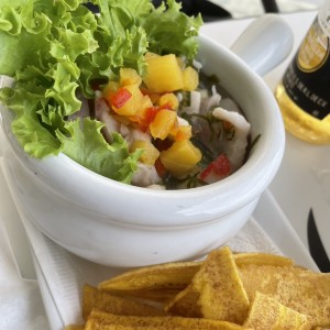 Entradas - Ceviche de corvina