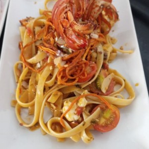 pasta con langosta 