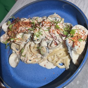 Pasta de Mariscos al Jerez