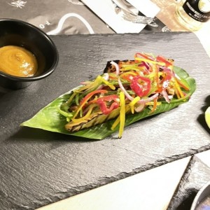 Ceviche de pork belly