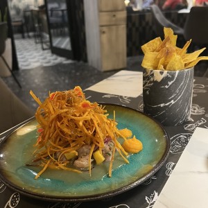 Ceviche de pez Blanco