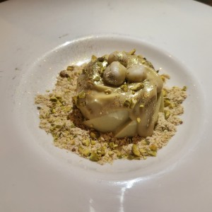 Pannacota de pistachos