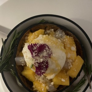 Helado de Coco con Mango