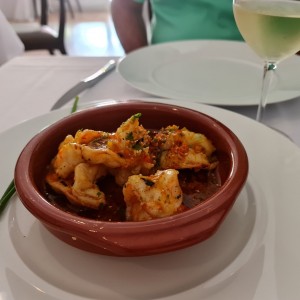 langostinos al ajillo