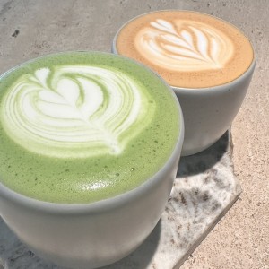 Matcha latte & Capu