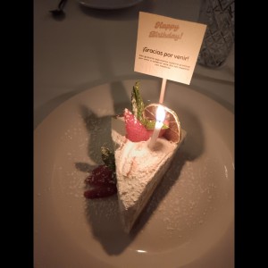 Dulce de cortesía por cumpleaños 