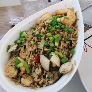 arroz chaufa de mariscos