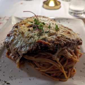 Pasta con pechuga de pollo 