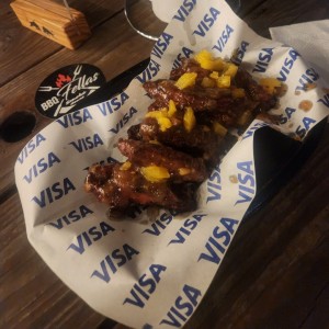 Smoke pineapple heat wings