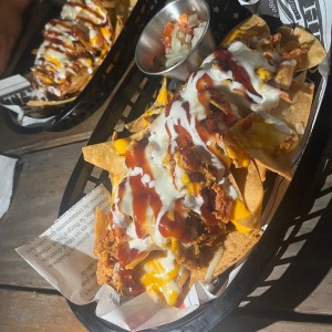 Puller pork nachos