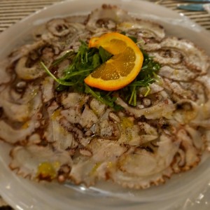 Entradas - Carpaccio di Pulpo