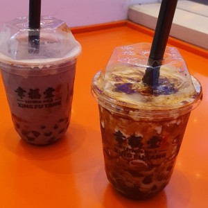 Taro Boba Tea y  Brown Sugar Boba tea