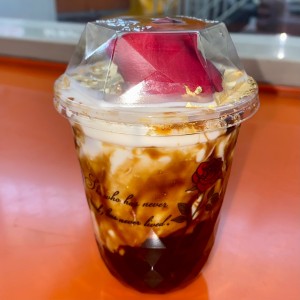 Gold foil rose brown sugar boba milk limited