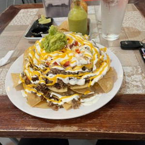 Nachos de carnitas