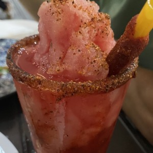 Frozen de Sandia con tajin y chamoy