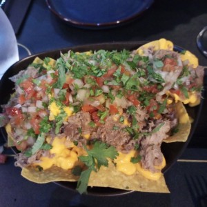 Nachos con carnitas