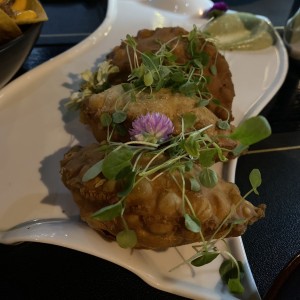 Empanadas de pollo al pesto