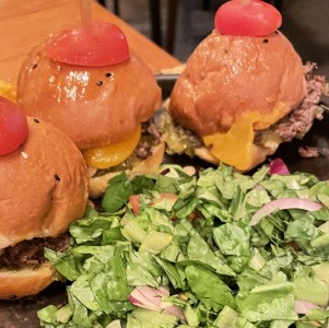 Hamburguesas de brisquet y pork belly