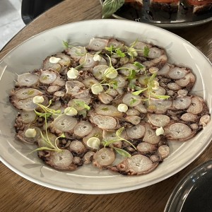 Menú - Carpaccio de Pulpo