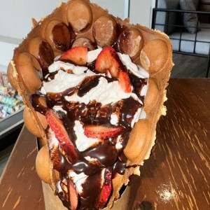 Bubble waffle chocolate