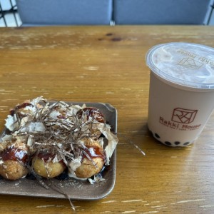 Takoyaki and Thai Bubble Tea