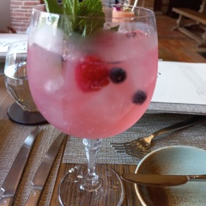 Gin con frutos rojos