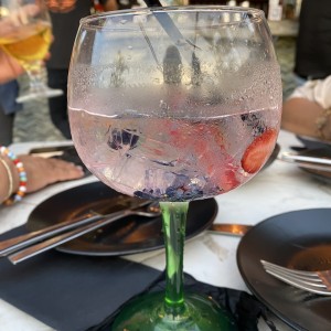 Gin Tonic con frutos rojos