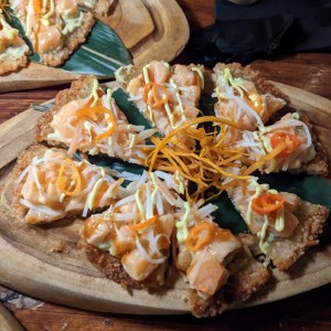 Sushi Pizza (Atún o Salmón)