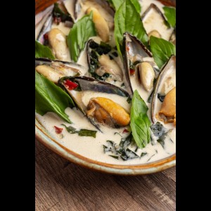 mejillones en caldo miso japones 