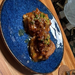 Fried chicken and biscuits