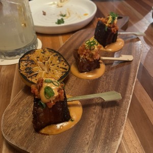 Para Compartir - Pork Belly Lollypops