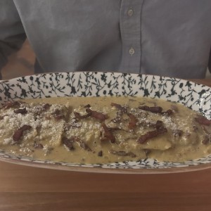 Ravioloni alla Carbonara